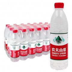 农夫山泉 饮用水 饮用天然水550ml普通装1*24瓶 整箱装